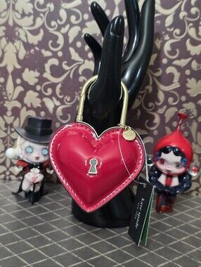 Kate Sprade : Red Heart Padlock Bag Charm